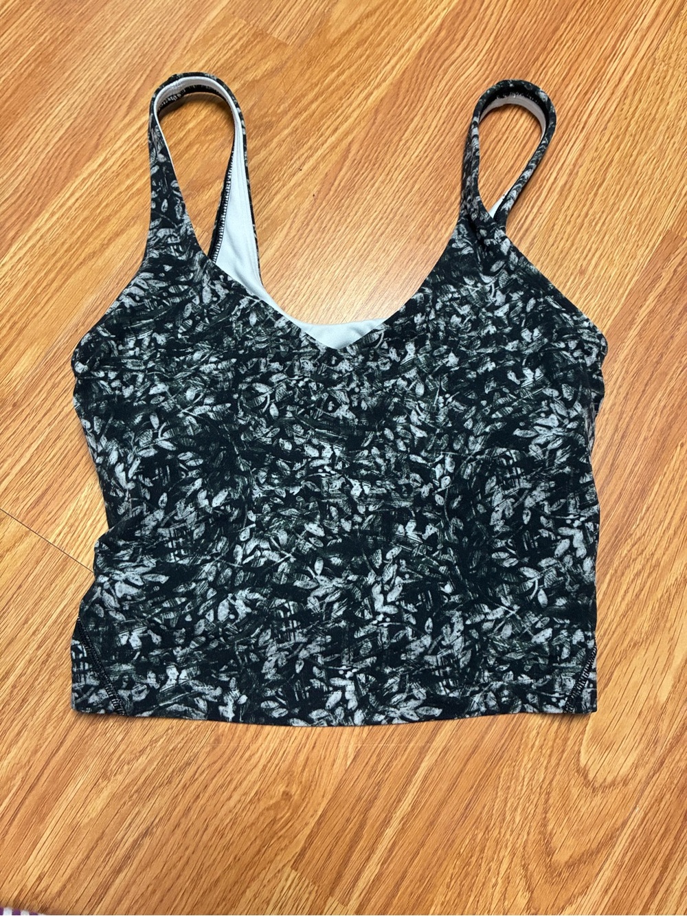 Lululemon Align Tank Hidden Heritage Lace Black Multi Size 2 Crop Top